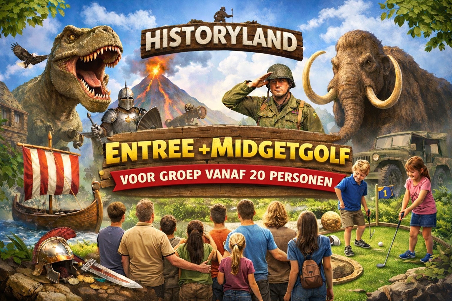 Groepstickets incl. Historygolf kopen